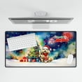 thumbnail image 4 of Merry Christmas and Happy New Year Santa Poodle Holiday Xmas Winter Desk Mat Full Keyboard Mouse Pad Poodles Dog Lover Gifts Idea Large Mousepad - 00024, 4 of 5