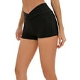 thumbnail image 6 of RUNNING GIRL Women High Waist Yoga Shorts Butt Lift Workout Shorts Black S, 6 of 7