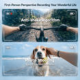 thumbnail image 2 of DAYBETTER AI Smart Glasses, 800W Pixel, 1080P Camera, Real-Time Recording, Open-Ear Bluetooth Audio, Voice Assistant, Magnetic Charging, Perfect for Travel Vlog ( Black Frame with Clear Lenses), 2 of 6