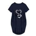 thumbnail image 4 of Aloohaidyvio Dresses Plus Size,Womens Summer Fashion Cute Print Casual Short Sleeve Round Neck Dress, 4 of 6