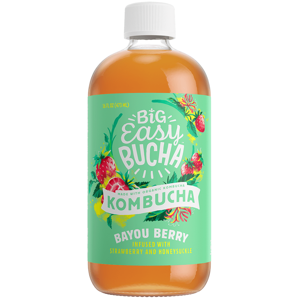 BIG EASY BUCHA Kombucha Bayou Berry, 16 oz