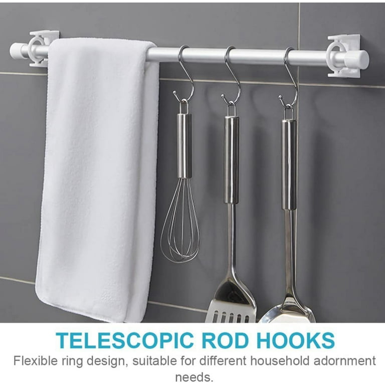 Kitchen Under Sink Punching free Telescopic Rod Rod Holder - Temu