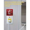 thumbnail image 5 of Christmas Night Lights Auto Sensor Santa Claus Bells Plug-in LED Nightlights Dusk to Dawn for Living Room, Bedroom, Bathroom, Hallway, Stairways Wall Decor, Red Snowflake Merry Christmas Night Light, 5 of 9