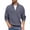 Gray, variant on Men's Half Zip Knit Sweater with High Neck, Ribbed Long Sleeve Pullover