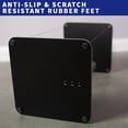 thumbnail image 3 of VIVO Rustic Vintage Brown/Black Tensegrity Speaker Floor Stand Floating Platform, 3 of 9