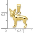 thumbnail image 3 of FJC Finejewelers 10k Yellow Gold Chihuahua Dog Charm, 3 of 6