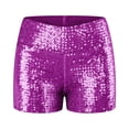 thumbnail image 3 of MKLEKYY Pantalones Cortos Para Correr Mujer Pantalones Cortos De Lentejuelas Para Mujer Pantalones Cortos De Discoteca Con Purpurina Brillante Jazz Mini Pantalones Cortos Elásticos De Baile, 3 of 4