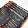 thumbnail image 4 of Metal Files, Aertyole 19PCs Metal File Set, Metal Files for Steel, 14 Needle Files with Case, Riffler File, Steel Brush, File Sets for Wood and Metal, for Metalworking & Woodworking, 4 of 9