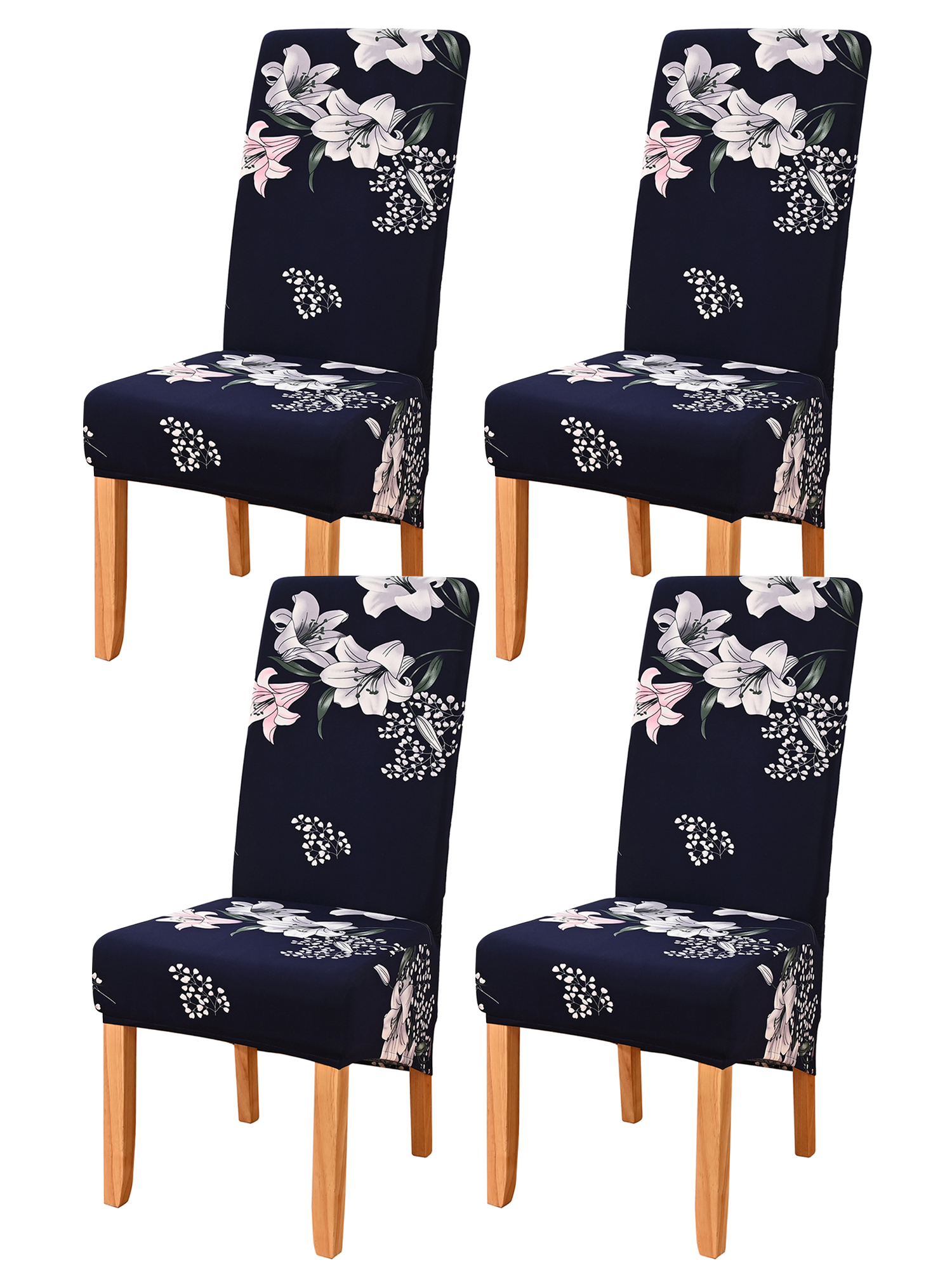 KBOOK Stretch Printed Dining Room Chair Cover Parsons Chair Covers