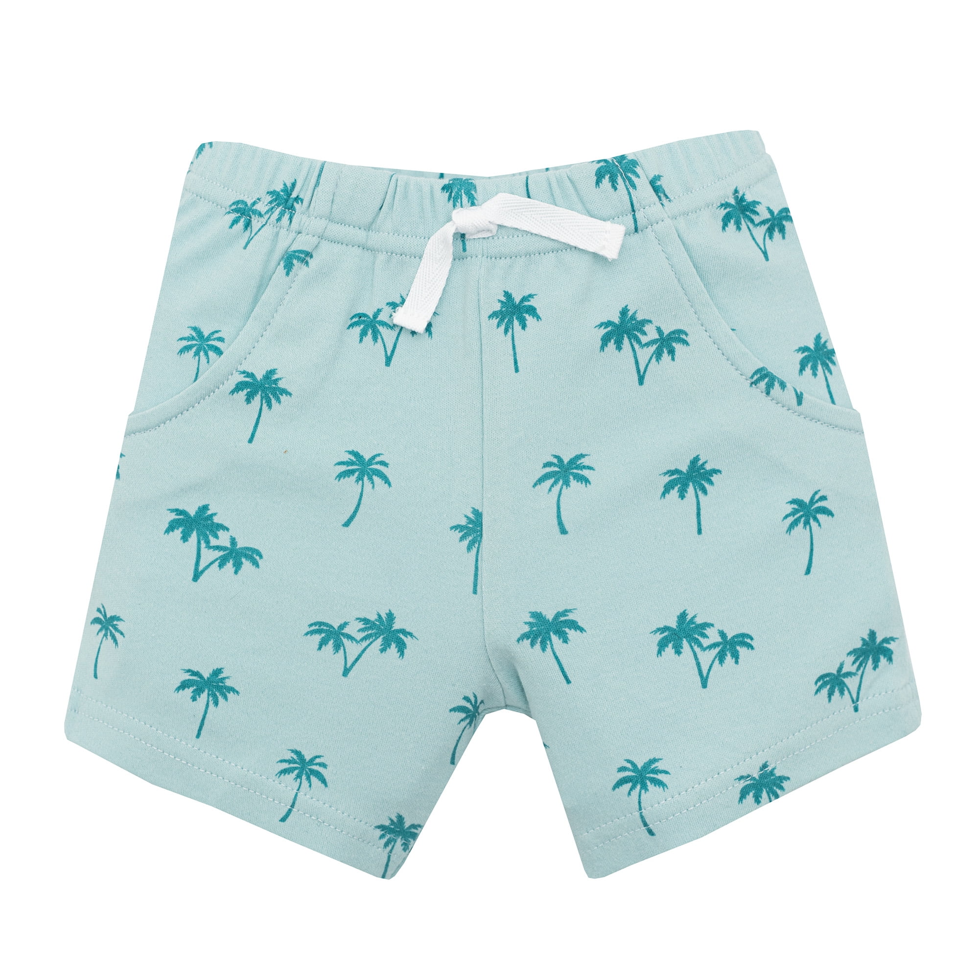 Hudson Baby Boy Cotton Bodysuit, Shorts and Shoe Set, Surf Car Local Cutie, 0-3 Months