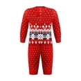 thumbnail image 2 of Argulvti Christmas Pajamas for Family Long Sleeve Family Pajamas Two-piece Outfit Set, 2 of 6