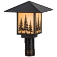 thumbnail image 1 of Meyda 156411 12 in. Square Seneca Tall Pines Post Mount, Bai & Craftsman, 1 of 1
