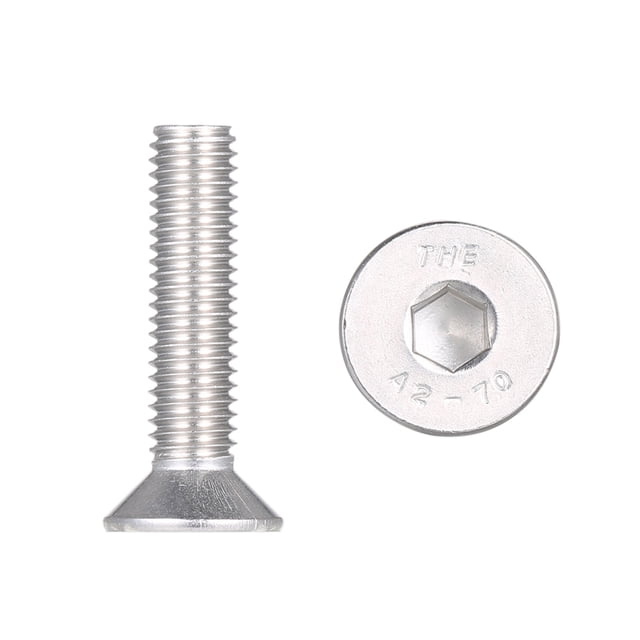 DIN7991 304 Tornillos Allen Tornillos hexagonales de acero inoxidable Tornillo hexagonal M-8 * 35 MABOTO Tornillo