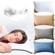 thumbnail image 1 of Almohada de plumón de grado hotelero | Núcleo de terciopelo suave y de apoyo | Funda de algodón respetuosa con la piel | Para los que duermen boca arriba, de lado y boca abajo | Blanco, Azul, Gris, 1 of 7