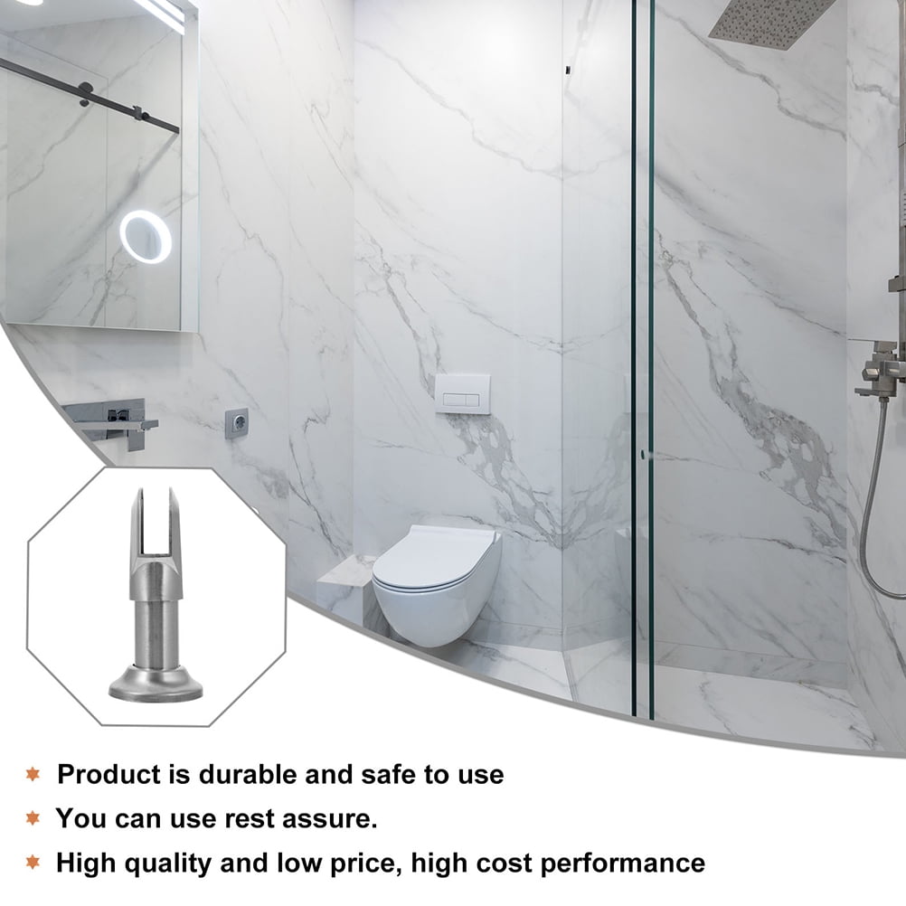 4pcs Public Restroom Partition Fittings Stainless Steel Toilet