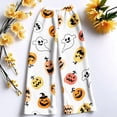 thumbnail image 5 of Trgacdwlo Halloween Fleece Pajama Pants Women Cat Pumpkin Print Flannel Wide Leg Lounge Pants Women Festival Fall Winter Warm Pajama Pants Fuzzy, 5 of 5