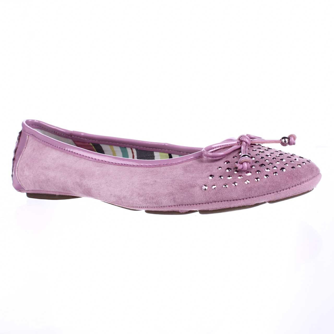 Womens Anne Klein Builtin Sparkle Toe Ballet Flats - Purple Multi ...
