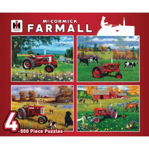 McCormick Farmall 4-500 Piece Puzzle Pack Tractor/Farm Scenes 