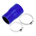 thumbnail image 1 of Ofertas Únicas 1 Juego Manguera de Silicona para Automóvil de 45-57mm 1.77"-2.24" ID 100mm 3.94" Longitud 0° Negra Azul con Abrazaderas Universal, 1 of 7