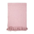 thumbnail image 4 of Arkwright Common Ground Cotton Throw Blankets (Case of 12), Herringbone Pattern, 50 x 70 Inch, Pink, 4 of 6