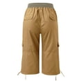 thumbnail image 5 of Sexy Dance Summer Cargo Capris Pants For Women Hight Waist Beach Loose Pants Holiday Drawstring Cropped Pants Loungewear Size S-3XL, 5 of 5