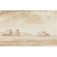 thumbnail image 2 of Henry Swinburne 18x13 Black Ornate Wood Framed Double Matted Museum Art Print Titled - Rocky Coastline, 2 of 5
