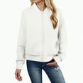 thumbnail image 4 of Towmus Fall Bomber Jacket For Women 2025 Barn Short Casual LightweightCoats With Pockets Winter Cropped Shackets, 4 of 5