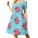 thumbnail image 4 of Vestido elegante de lujo para mujer con mangas cortas y diseño de Little Debbie Tree Cakes, 4 of 8