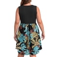 thumbnail image 5 of WellSize Plus Size Women Tank Dresses Summer Sleeveless Crew Neck Sundresses Casual Beach Dress with Pocket, 5 of 8