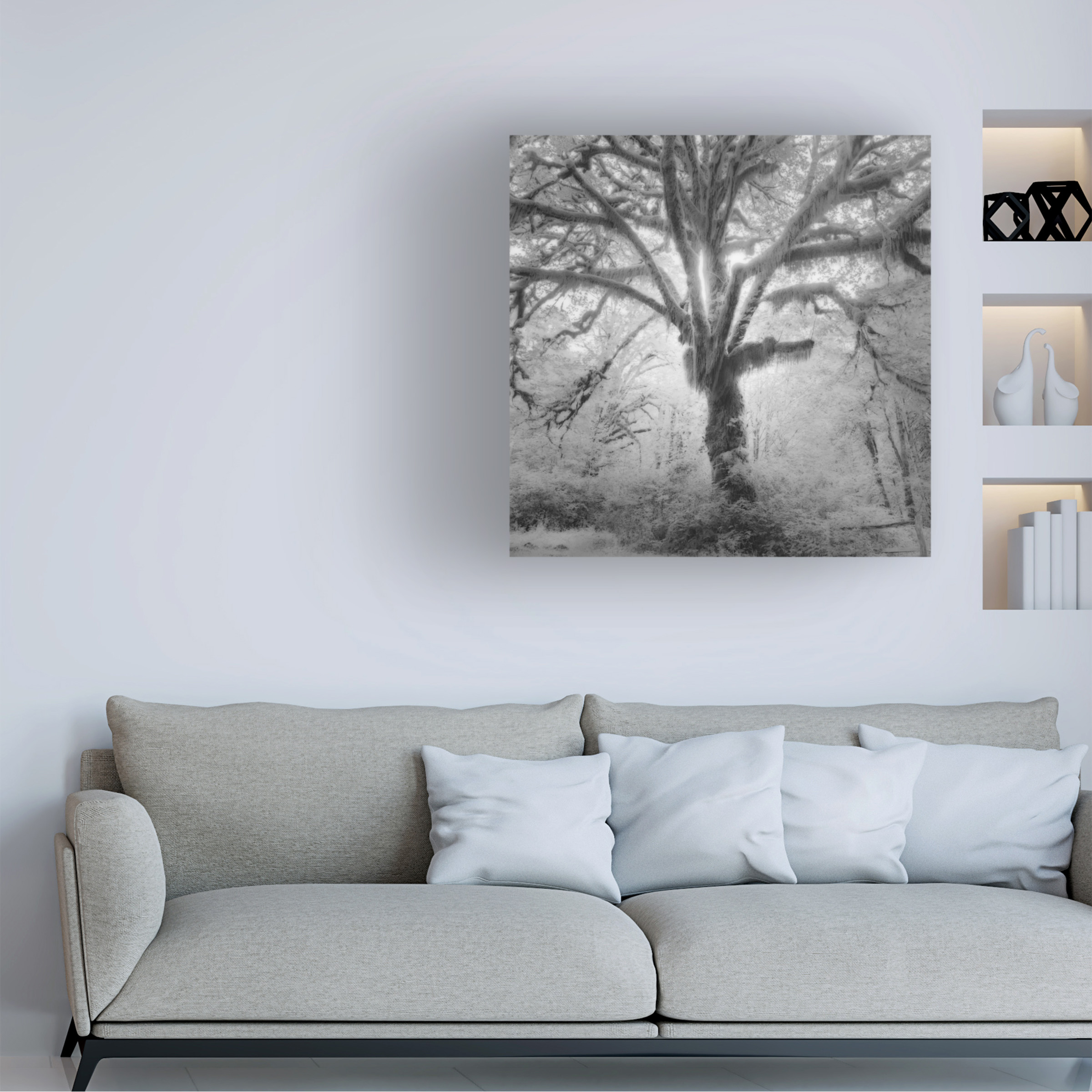 Moises Levy 'Lightning Tree II' Canvas Art