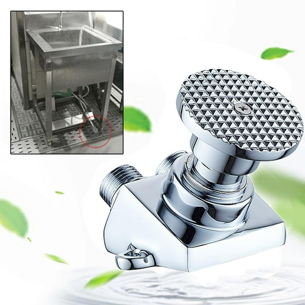 Grifo de grifo de baño de latón de la válvula del Pedal de pie