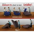 thumbnail image 3 of CordaRoy's Corduroy Convertible Bean Bag Chair, King Classic, Navy, 3 of 14
