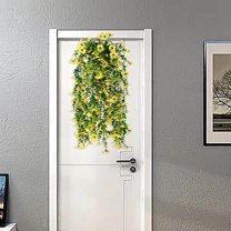 Flocked Christmas Garland Simulated Orchid Wall Hanging Decorative Wall Ceiling Yugali Hanging Rattan Camellia Chlorophytum Comosum