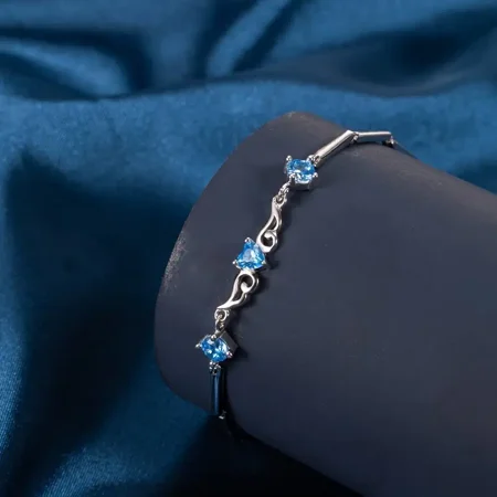 

Sangma S925 Sterling Silver Bracelet Angel Wings Light Luxury Jewelry Simple Fashion Hand Jewelry Send Girlfriend Birthday Gift