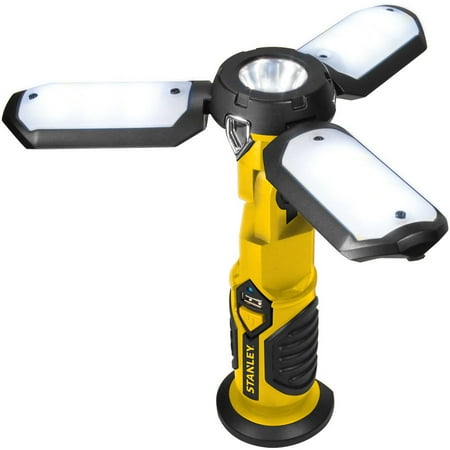 STANLEY Yellow/Black SATELLITE Rechargeable LED Work Light (Best Led Work Light Rechargeable)