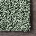 thumbnail image 5 of nuLOOM Kara Solid Shag Green 3' x 5' Casual Area Rug, 5 of 9