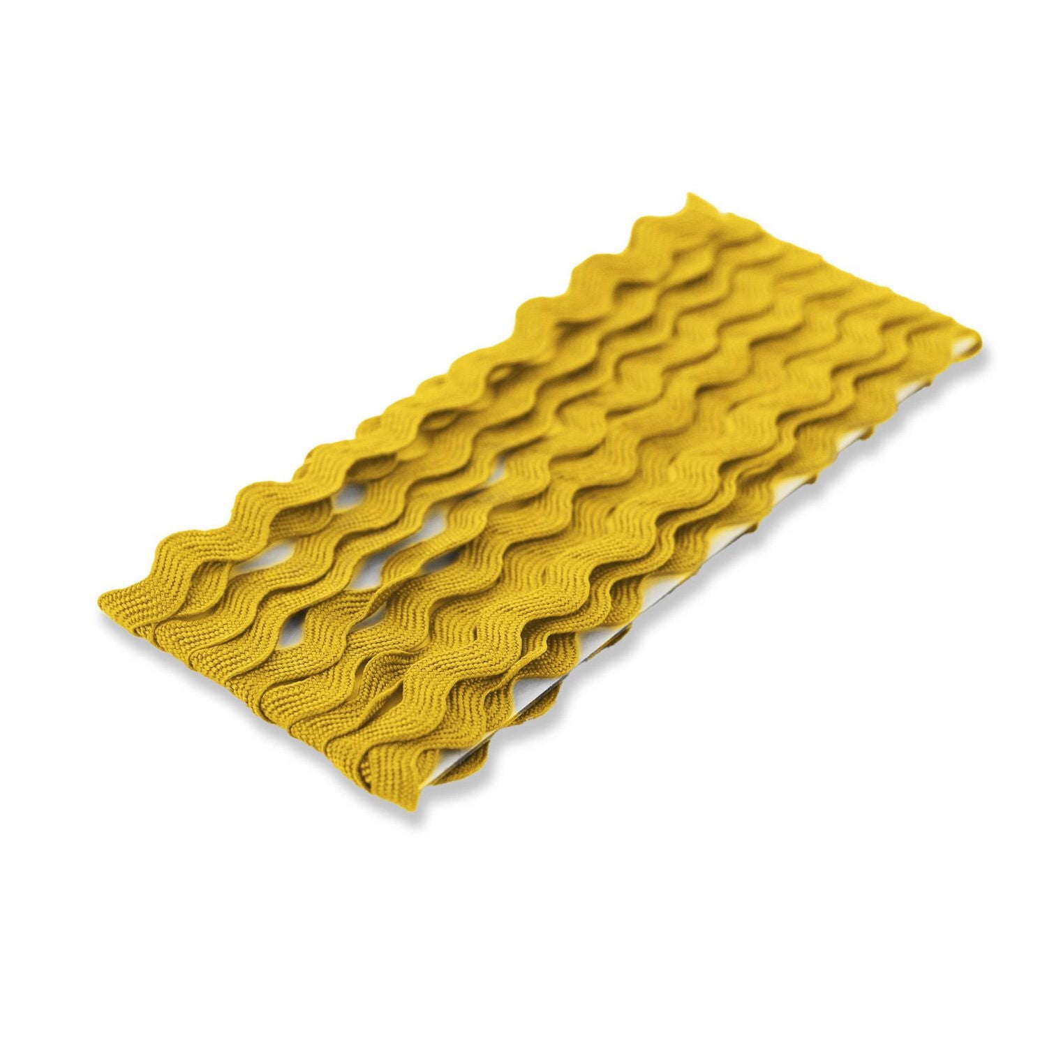 UNIQUE Medium Rick Rack Trim — 6 mm × 2.3 m, Gold/Yellow Polyester, 6 mm x 2.3 m
