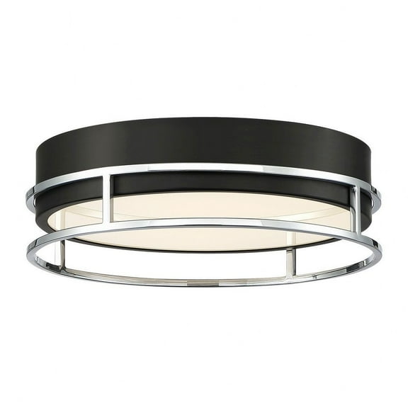 39315-021 Eurofase Lighting Grafice - 13.25 Inch 20W LED Small Flush Mount-Chrome Finish