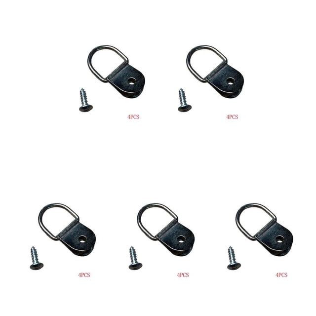 Wisewang 4x Luggage Net Vehicle Trunk Hook Clasps Fixed Installation Auto Hook Hanger TZ 5Set