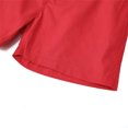 thumbnail image 3 of Generic Christmas Clothes Toddler Kids Baby Boy Cartoon Print Short Sleeve T Shirt Red Shorts Gentleman Suit Xmas 2pcs Outfits Set（4-5 Years Pink）, 3 of 8