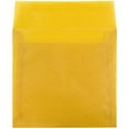 thumbnail image 2 of JAM Paper 8.5 x 8.5 Translucent Envelopes, Gold, 50/Pack, 2 of 2