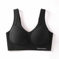 thumbnail image 4 of Bosfbaoi Women's V Neck Wireless Seamless Sports Bra, Medium Support Full Coverage Bra, Breathable Moisture Wicking Workout Bra with Fashion Sports Logo, 4 of 5