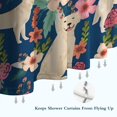 thumbnail image 6 of Golden Retriever and Pioneer Flower Shower Curtain 36"x72" ,Bathroom Decorative Shower Curtains Set with 12 Hooks,Modern Waterproof Washable Shower Curtain, 6 of 6