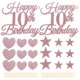 thumbnail image 3 of Pink Paper and Wood Cake Decorations for Birthday Party Decor with Creative Picks and Cupcake Toppers 10 Sets, 3 of 4