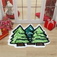 thumbnail image 4 of KOYPTL Christmas Rugs for Front Door,40*60 Cute Soft Xmas Tree Santa Bathroom Mat Non Slip Durable Washable Absorbent Doormat,Bedroom Mat for Indoor Outdoor Porch Home Decor, 4 of 6
