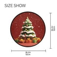 thumbnail image 5 of 36.2 Inch Round Floor Mat 3d Christmas Tree Carpet Decor Rug for Living Room Bedroom, 5 of 6