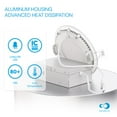 thumbnail image 3 of INFIBRITE 4 Inch 4000K Cool White 9W 750LM Thin LED Ceiling Light Kit, Dimmable, Wet Rated, 3 of 11