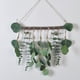 thumbnail image 4 of Colgante de pared con forma de tronco, simulación de plantación verde, hojas de eucalipto artificiales, hojas de eucalipto caídas, placa de bienvenida para puerta, joyería para colgar en la pared, 4 of 6