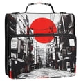 thumbnail image 5 of FORMRS Zipper Binder with Shoulder Strap 2-inch Ring 500 Sheet Capacity File Bag, Black Streets, 5 of 5