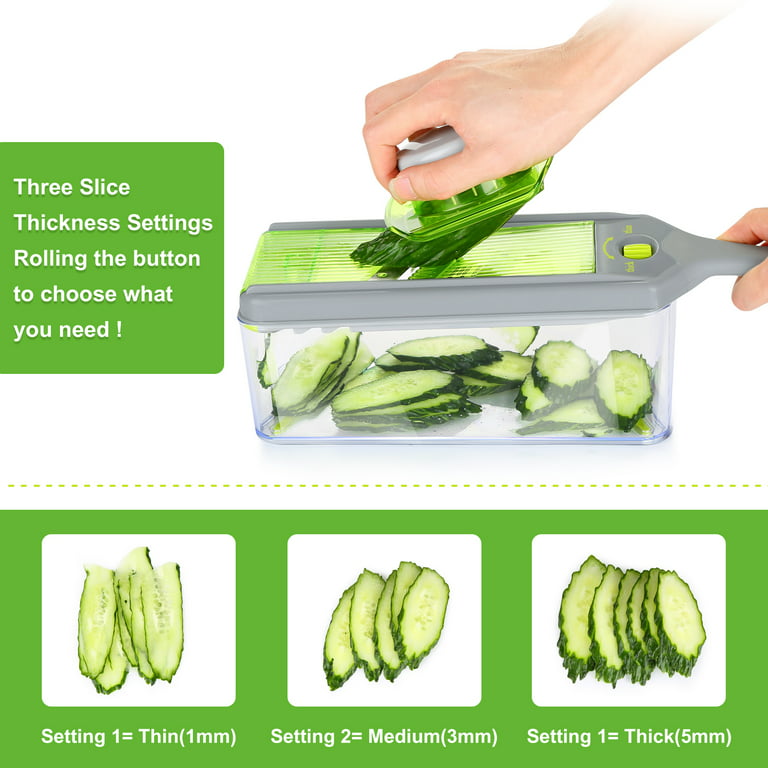 9 in 1 Vegetable Chopper Slicer, Vegetable Slicer and Chopper with